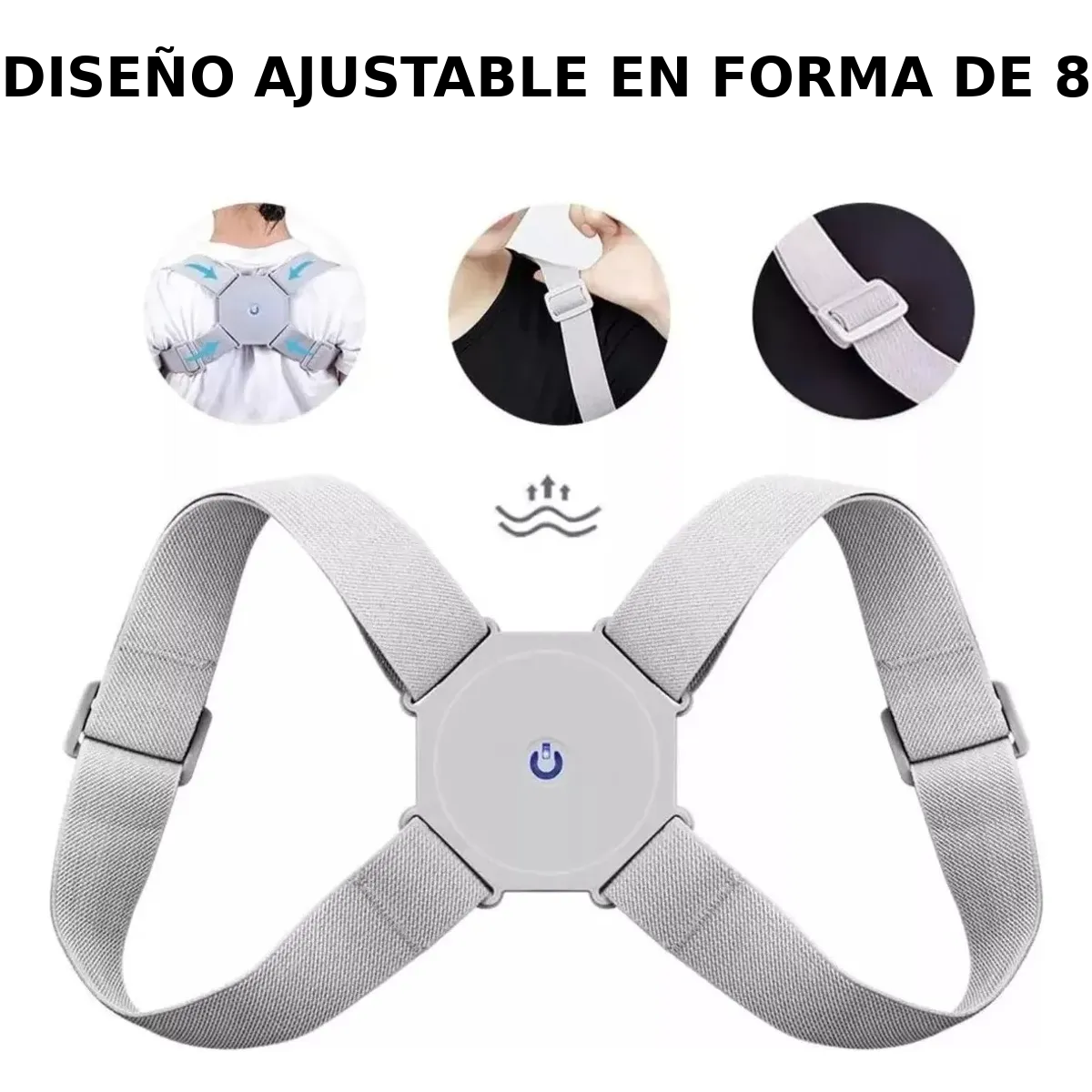 CORRECTOR DE HÁBITO DE MALA POSTURA CON SENSOR Y VIBRACIÓN