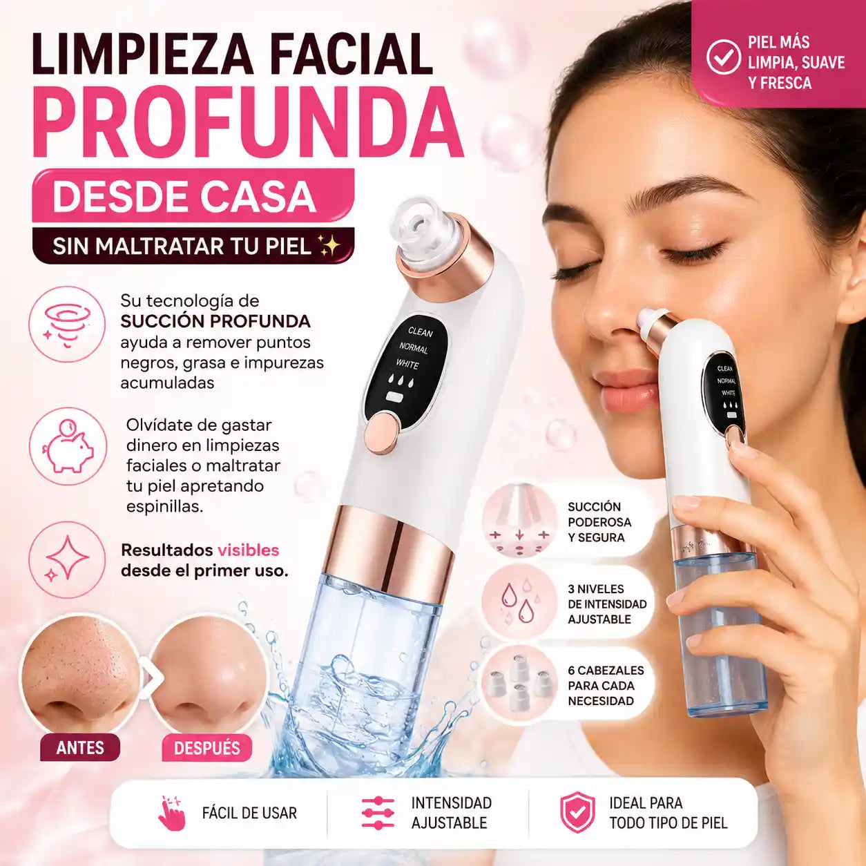 Kit de limpieza facial profunda y segura✨