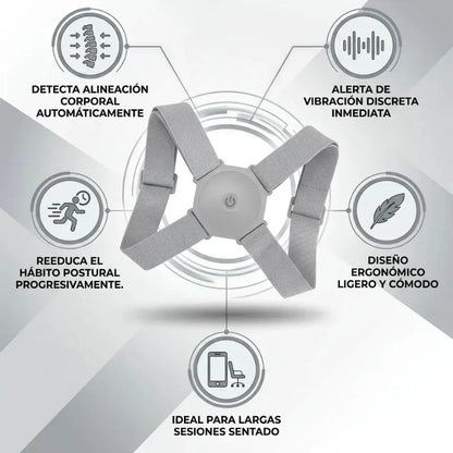 CORRECTOR DE HÁBITO DE MALA POSTURA CON SENSOR Y VIBRACIÓN