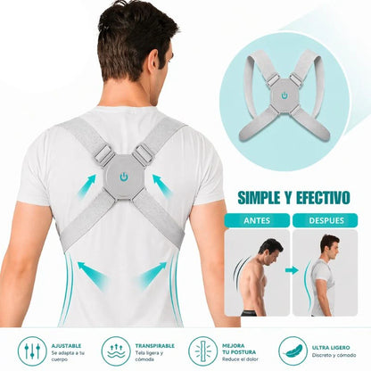 CORRECTOR DE HÁBITO DE MALA POSTURA CON SENSOR Y VIBRACIÓN