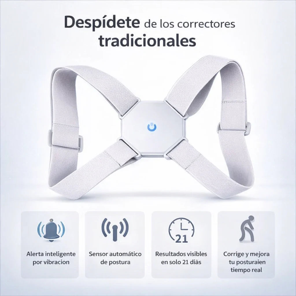 CORRECTOR DE HÁBITO DE MALA POSTURA CON SENSOR Y VIBRACIÓN